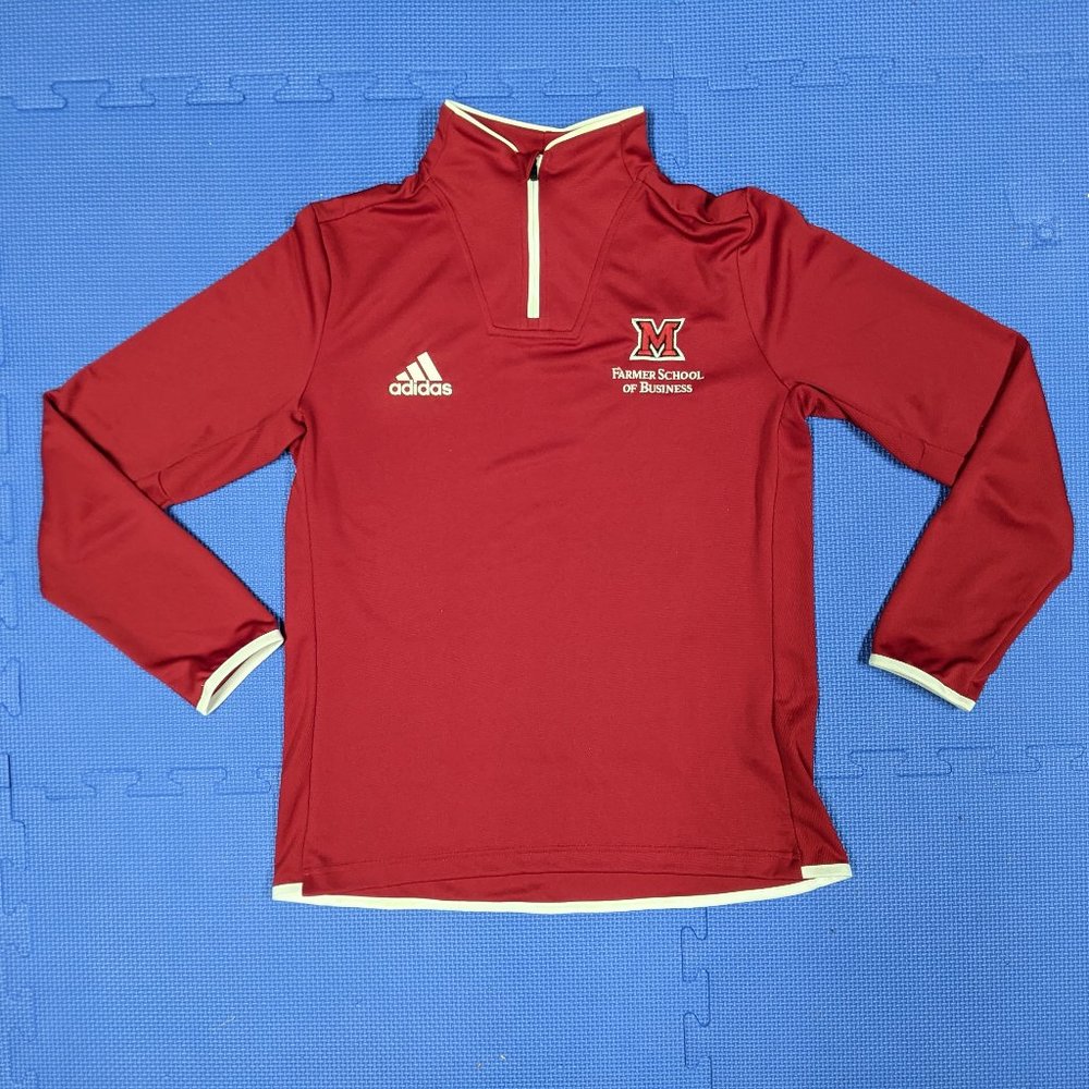 Miami University Farmer School of Business Red Quarter Zip (Adidas Women's M).